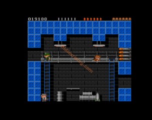 une photo d'Ã©cran de Rick Dangerous sur Commodore Amiga